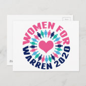 Frauen für Warren 2020 Postkarte (Vorne/Hinten)