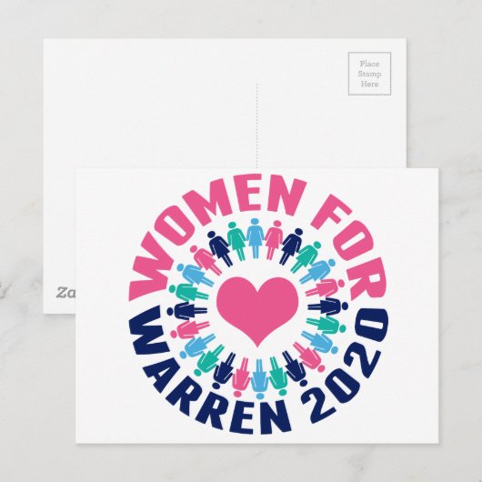 Frauen für Warren 2020 Postkarte (Vorne/Hinten)