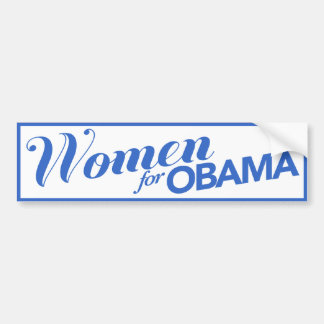 Frauen für weißen/blauen Autoaufkleber Obama