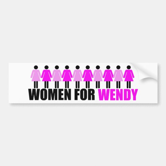 Frauen für Wendy Autoaufkleber (Vorne)