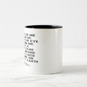 Frauen fürchten mich, Fische fürchten mich Zweifarbige Tasse (Mittel)