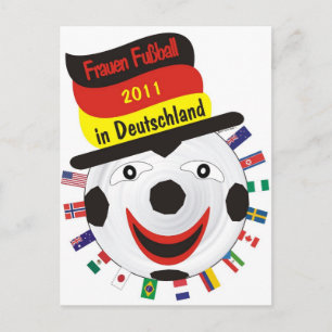 Frauen Fussball 2011 Deutschland Postkarte