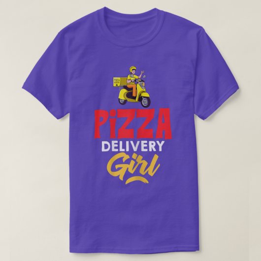 FRAUEN Futter Delivery Driver Lieferung Pizza Cour T-Shirt (Design vorne)