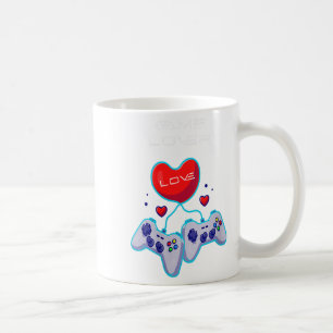 Frauen Gamer Couple Liebe Gamepad Spaß Theme Kaffeetasse