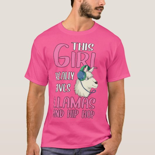 Frauen geben diesem Mädchen wirklich Lieben Llamas T-Shirt (Vorderseite)