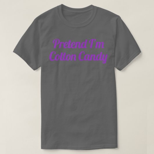 Frauen geben vor, im Cotton Candy zu sein, einfach T-Shirt (Design vorne)
