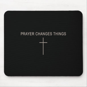 Frauen Gebet verändert Dinge Christlicher Minimali Mousepad