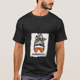Frauen geblasen Basketball Bonus Mama Leopard Mess T-Shirt