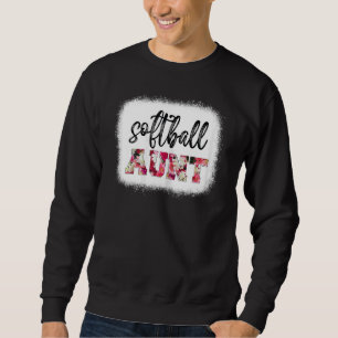 Frauen geblasen Softball Tante Softball Game Day V Sweatshirt