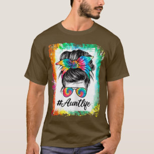Frauen geblasen Tante Leben Messing Bun Haare Sonn T-Shirt