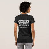 Frauen Geborene Führungskräfte Funny Shirt Spaß (Schwarz voll)