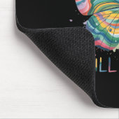 Frauen Gebrochene Buntstifte färben immer noch Reg Mousepad (Ecke)