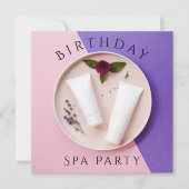 Frauen-Geburtstags-Spa-Tag Einladung (Vorderseite)
