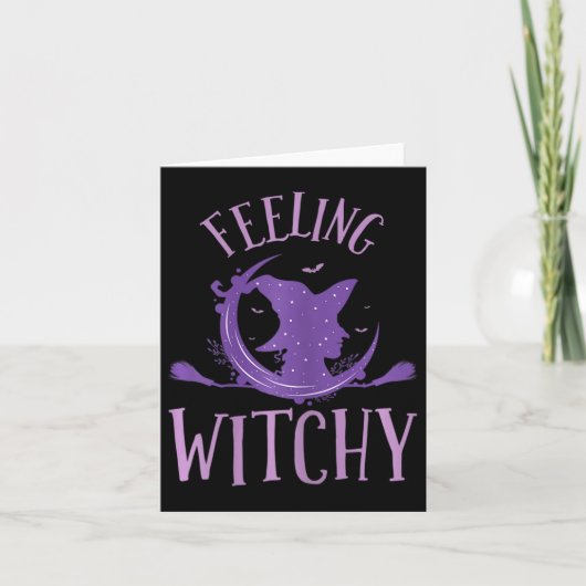 Frauen Gefühl Witchy Karte (Vorderseite)