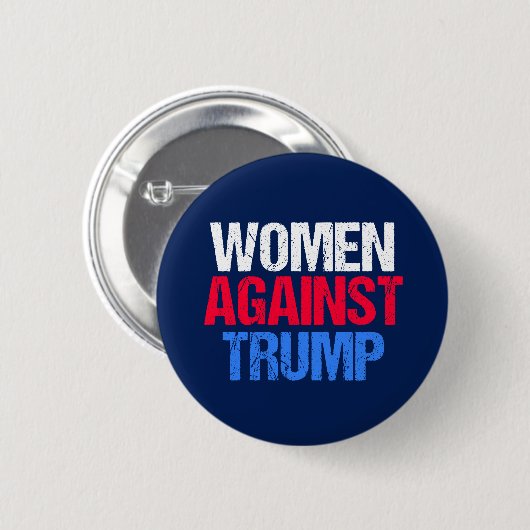 Frauen gegen Donald Trump Button (Vorne & Hinten)