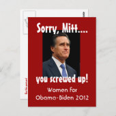 Frauen gegen Mitt Postkarte (Vorne/Hinten)