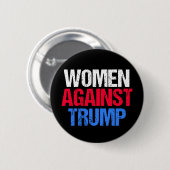 Frauen gegen Trump 2024 Wahl schwarz Button (Vorne & Hinten)