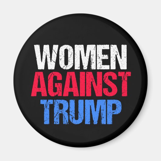 Frauen gegen Trump 2024 Wahl schwarz Magnet (Vorne)