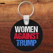 Frauen gegen Trump 2024 Wahl schwarz Schlüsselanhänger (Rückseite)