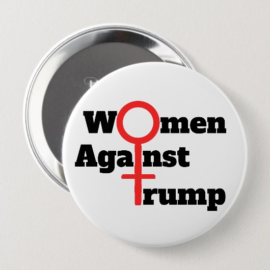 Frauen gegen Trump Button (Vorne & Hinten)