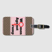 Frauen gegen Trump-Gepäckmarke Gepäckanhänger (Vorderseite (Horizontal))