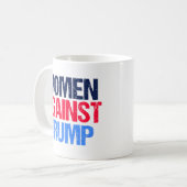 Frauen gegen Trump Kaffeetasse (Vorderseite Links)