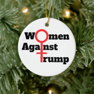 Frauen gegen Trump Keramik Ornament