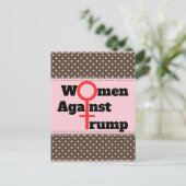 Frauen gegen Trump Postcard Postkarte (Stehend Vorderseite)