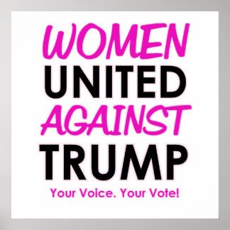 Frauen gegen Trump Poster