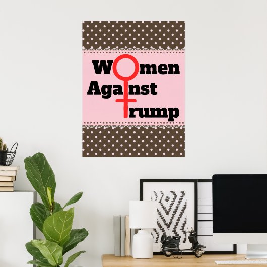 Frauen gegen Trump Poster (Heimbüro)