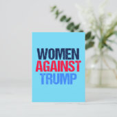 Frauen gegen Trump Postkarte (Stehend Vorderseite)