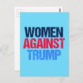 Frauen gegen Trump Postkarte (Vorne/Hinten)