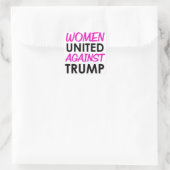 Frauen gegen Trump Quadratischer Aufkleber (Tasche)
