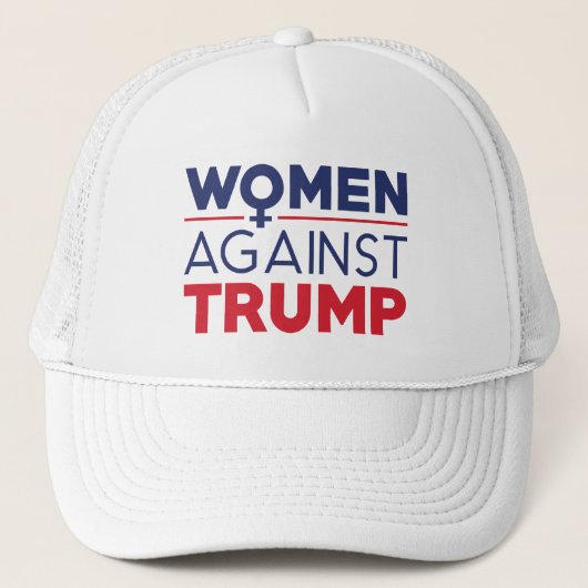 Frauen gegen Trump Truckerkappe (Vorderseite)