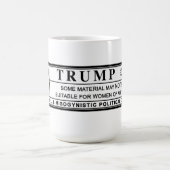 Frauen gegen Trump-Warnschild Kaffeetasse (Mittel)