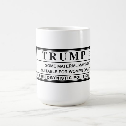 Frauen gegen Trump-Warnschild Kaffeetasse (Mittel)