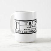 Frauen gegen Trump-Warnschild Kaffeetasse (Vorderseite Links)