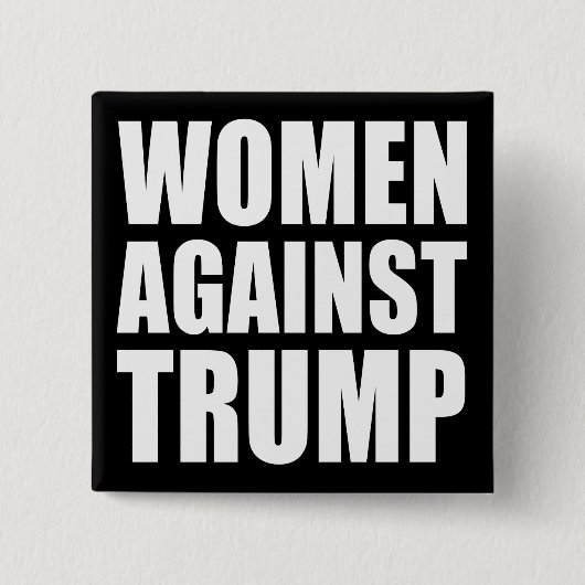 "FRAUEN GEGEN TRUMPF " BUTTON (Vorderseite)