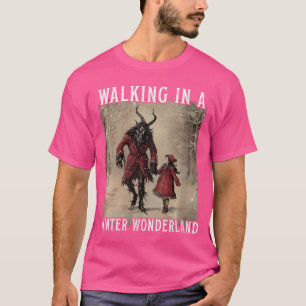 Frauen gehen in einem winterlichen Wunderland Kram T-Shirt