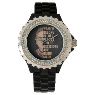 Frauen gehören an allen Orten, an denen Entscheidu Armbanduhr