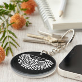 Frauen gehören an allen Orten, an denen Entscheidu Schlüsselanhänger (Vorderseite rechts)