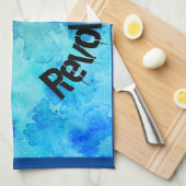 Frauen gehören in der Revolutionsblau-Wasserfarbe Geschirrtuch (Viertel Falte)