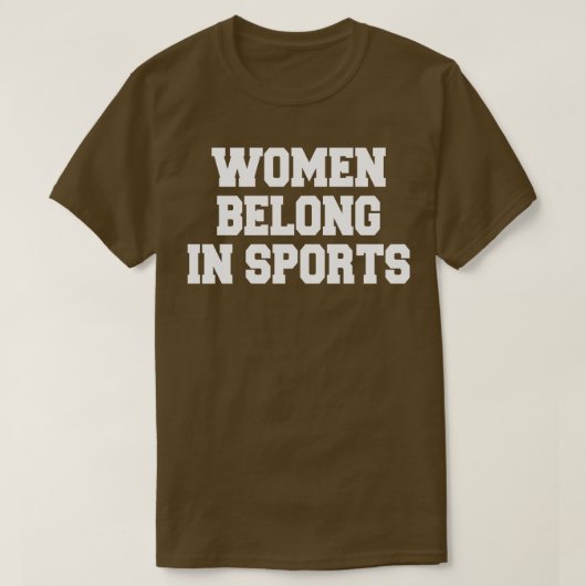 Frauen gehören zum Sport T-Shirt (Design vorne)