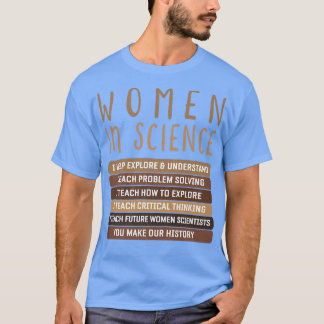 Frauen gehören zum Wissenschaftsdesign für Biologi T-Shirt