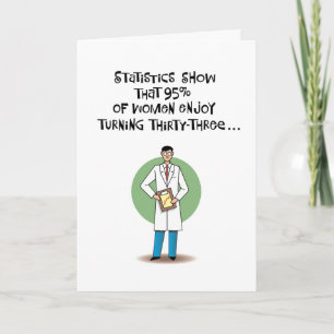 Frauen genießen 33 Geburtstag Karte