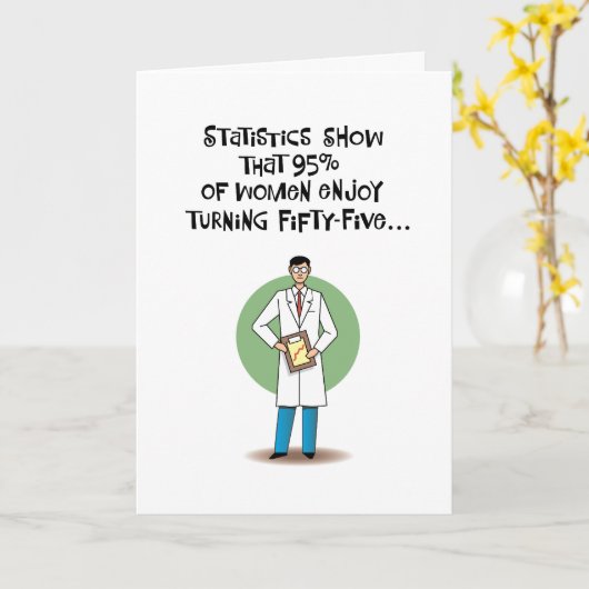 Frauen genießen 55. Geburtstag Karte (Gelbe Blume)