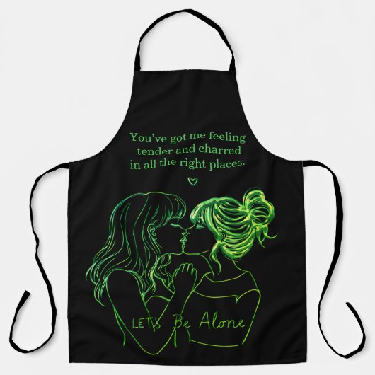 Frauen genießen eine GRILLEN mit spielerischen Sch Schürze (Vorderseite)