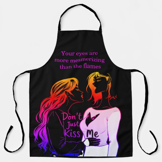 Frauen genießen einen Augenblick in lustigen Schür Schürze (Vorderseite)