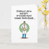 Frauen genießen Geburtstag 38 Karte (Gelbe Blume)