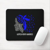 Frauen Geschenke tragen wir Blue für Alopecia Area Mousepad (Mit Mouse)